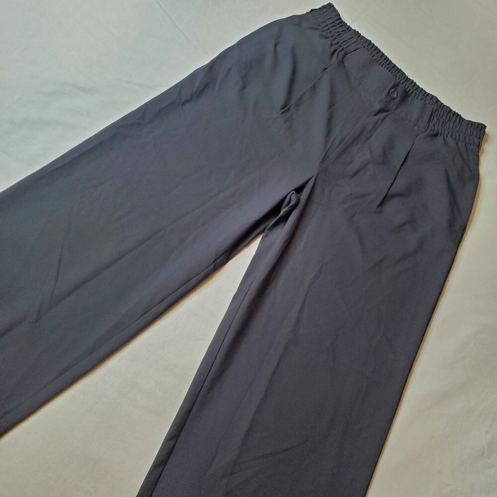 Beyond Yoga Women's Size L/S Status Wide Leg Trouser 29" Mid-Rise Black NW1215S